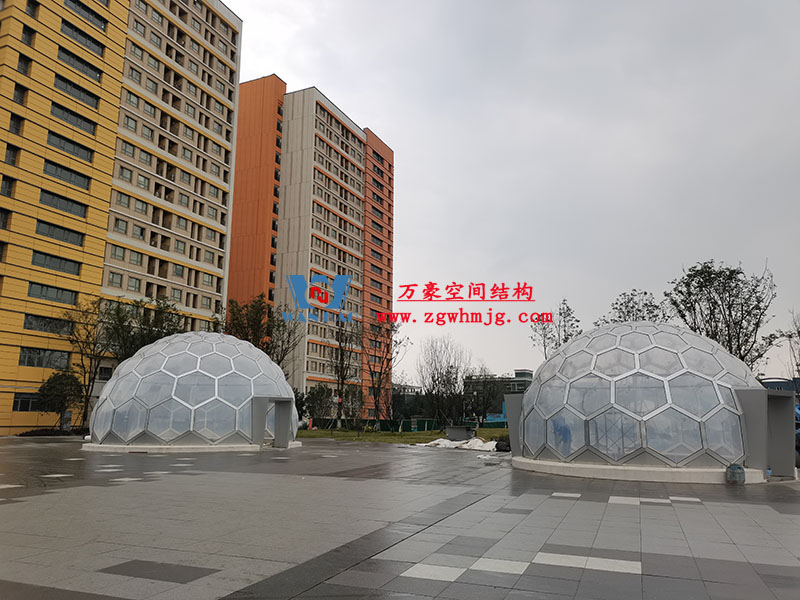 無線創(chuàng)智城市功能空間業態(tài)優(yōu)化五星集市etfe膜結構